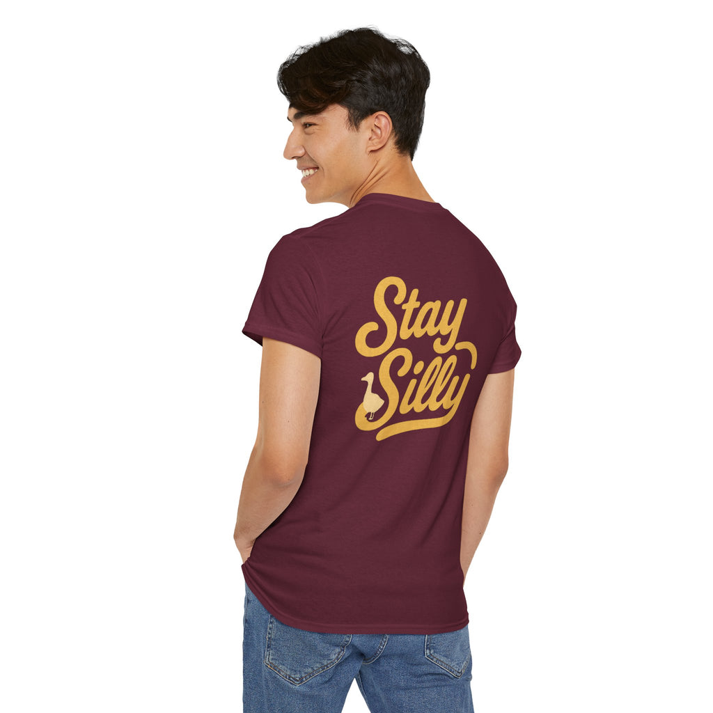 Stay Silly Unisex T-Shirt — Playful Retro Script Tee