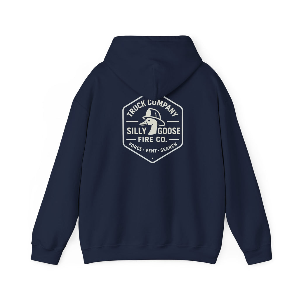 Silly Goose Fire Co. Hooded Sweatshirt - Truck Company Firefighter Pullover