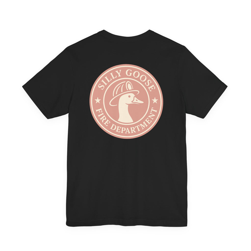 Silly Goose Fire Department T‑Shirt — Retro Firefighter Goose Graphic Tee