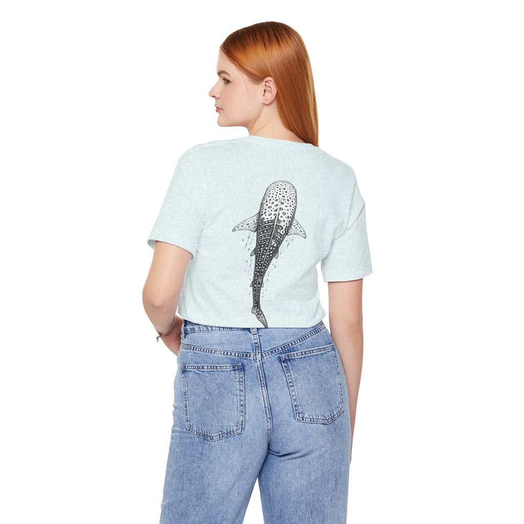 Whale Shark Graphic Tee — Minimalist Ocean Animal T-Shirt
