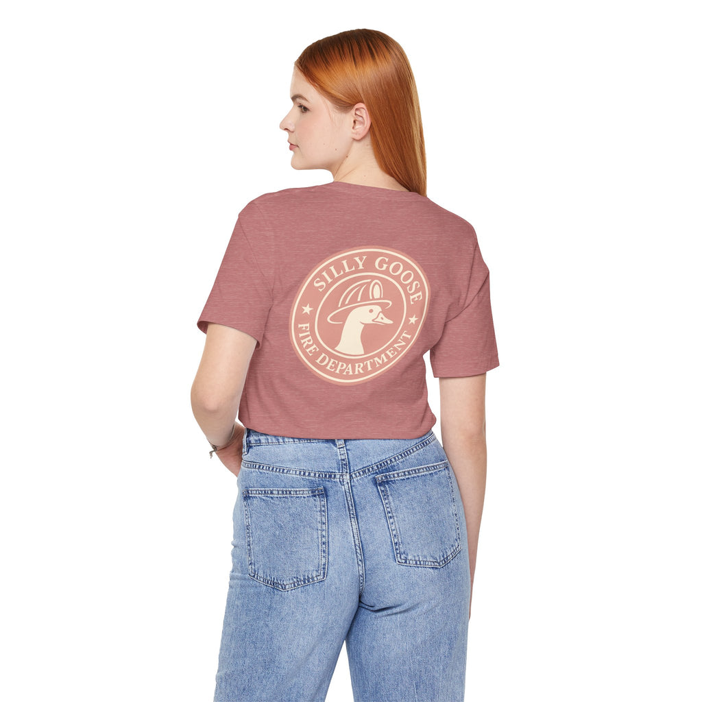 Silly Goose Fire Department T‑Shirt — Retro Firefighter Goose Graphic Tee