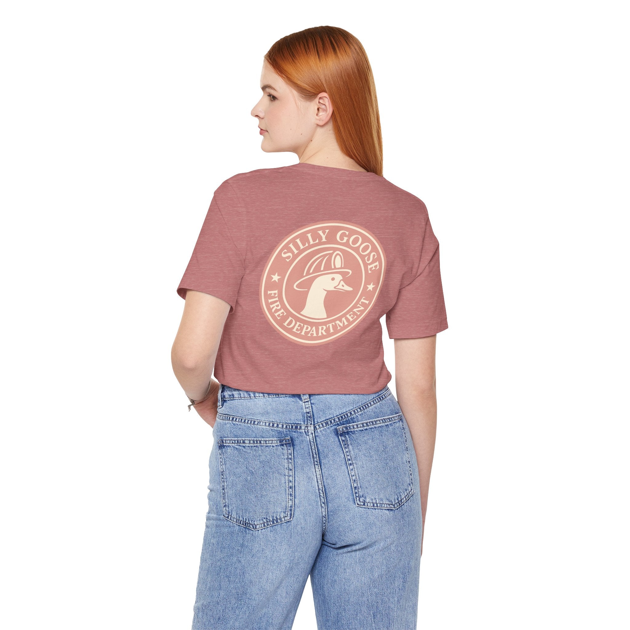 Silly Goose Fire Department T‑Shirt — Retro Firefighter Goose Graphic Tee