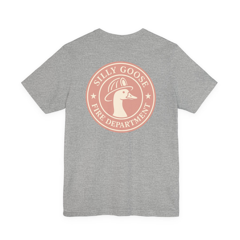 Silly Goose Fire Department T‑Shirt — Retro Firefighter Goose Graphic Tee