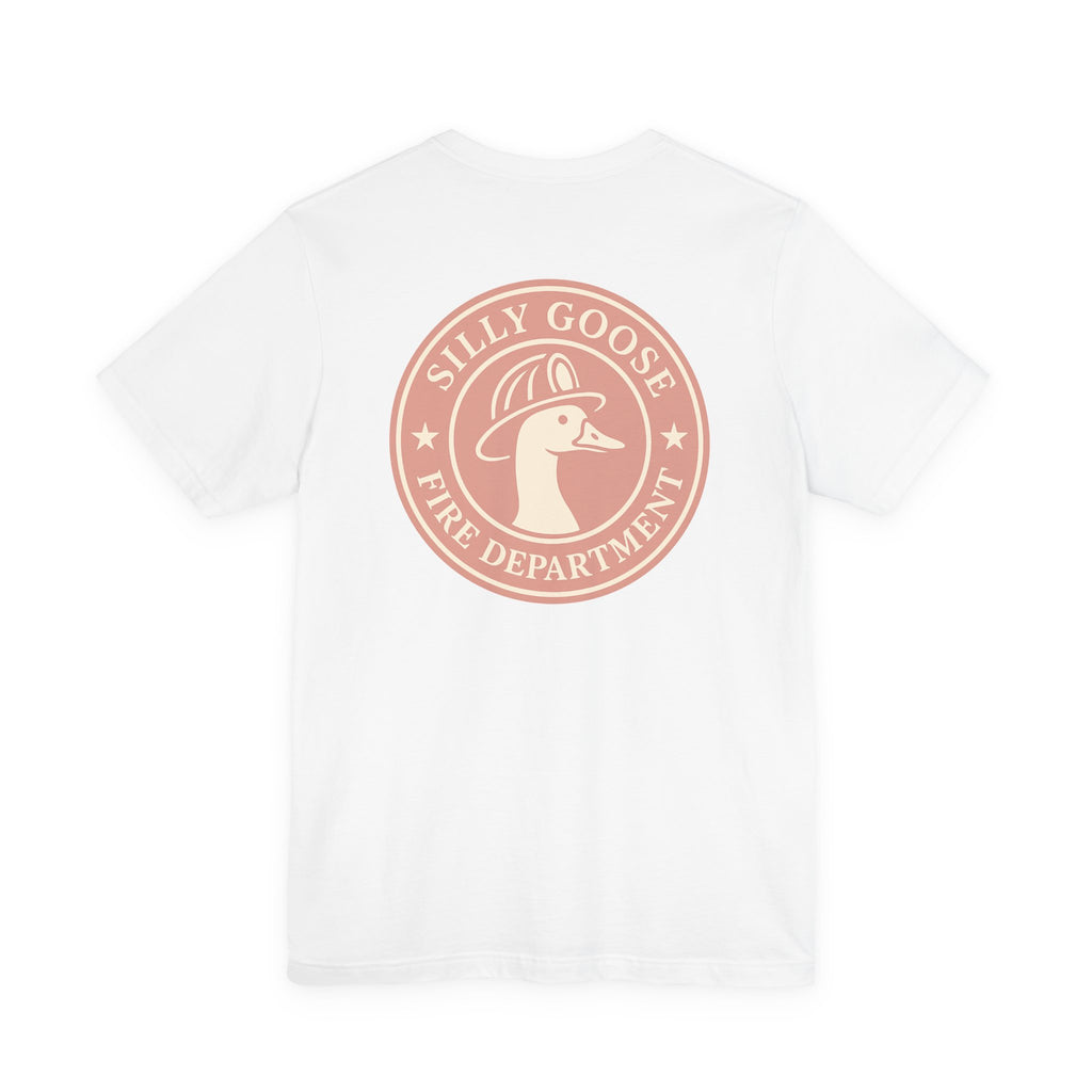 Silly Goose Fire Department T‑Shirt — Retro Firefighter Goose Graphic Tee