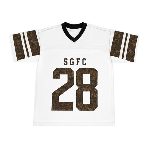 Camo Number 28 Football Jersey — SGFC Palm Sport Tee