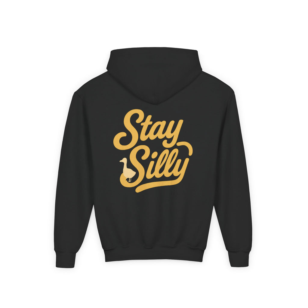 Youth Hoodie — "Stay Silly" Playful Graphic Pullover