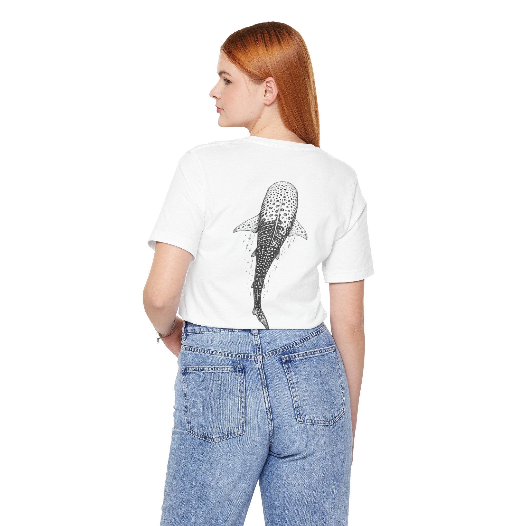 Whale Shark Graphic Tee — Minimalist Ocean Animal T-Shirt