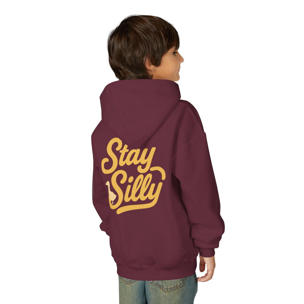 Youth Hoodie — "Stay Silly" Playful Graphic Pullover