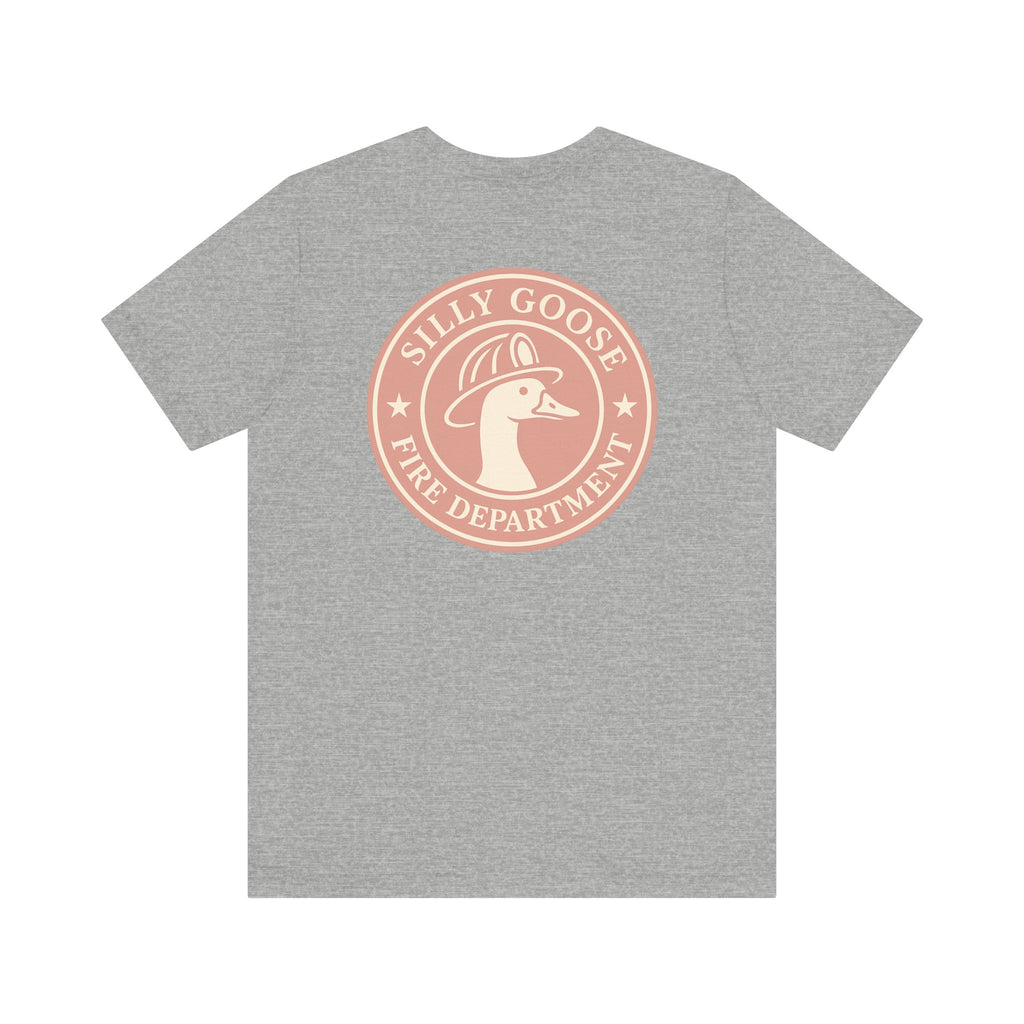 Silly Goose Fire Department T‑Shirt — Retro Firefighter Goose Graphic Tee