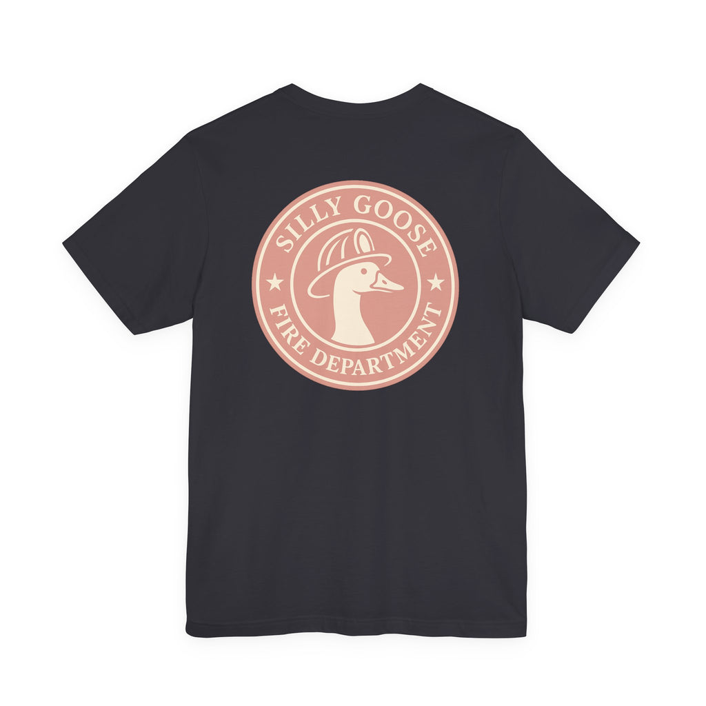 Silly Goose Fire Department T‑Shirt — Retro Firefighter Goose Graphic Tee