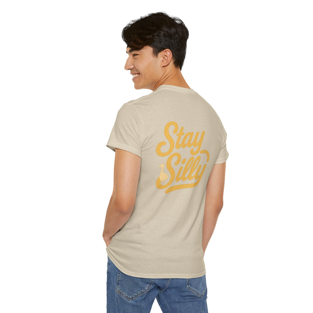 Stay Silly Unisex T-Shirt — Playful Retro Script Tee