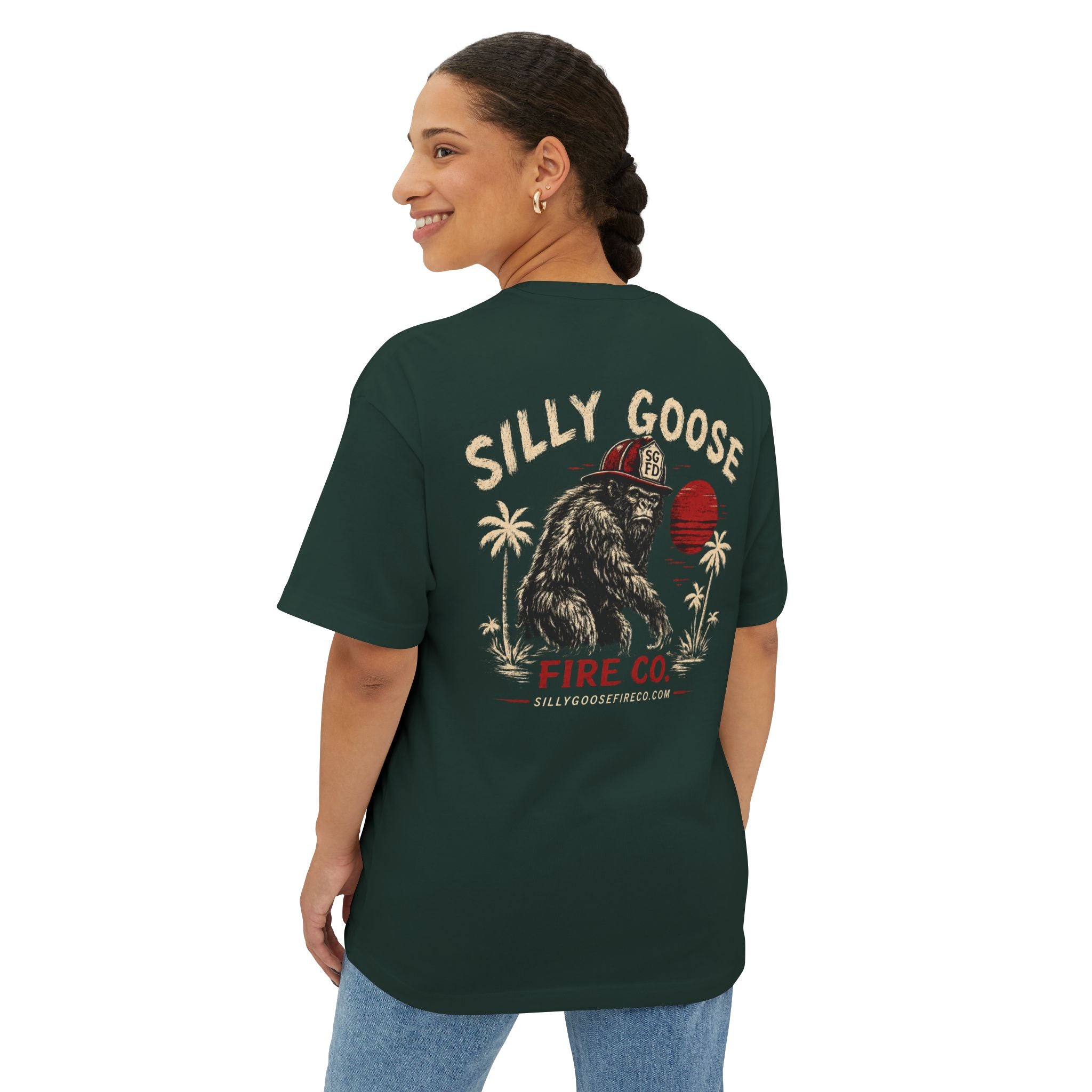 Silly Goose Fire Co. Graphic Tee — Oversized Boxy Tshirt