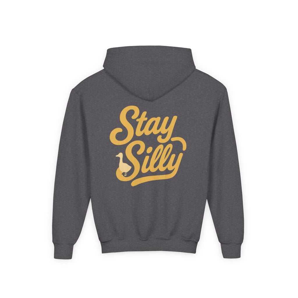 Youth Hoodie — "Stay Silly" Playful Graphic Pullover