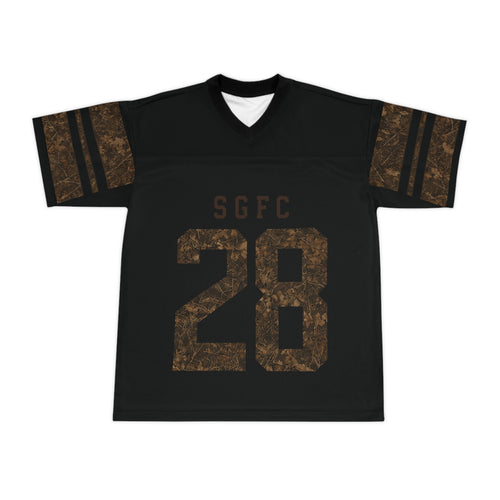 Camo Number 28 Football Jersey — SGFC Palm Sport Tee
