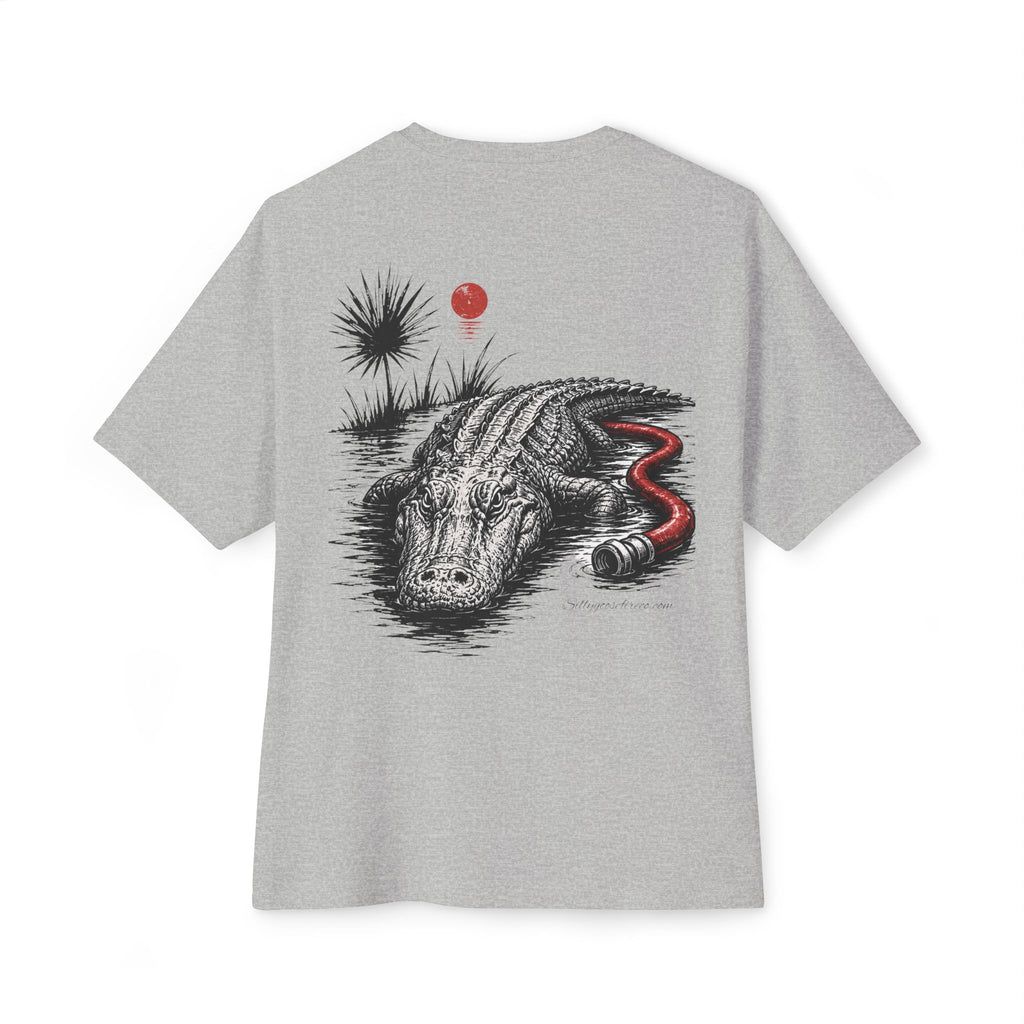 Alligator Graphic Tee — "Stay Cool" Oversized Boxy T‑Shirt