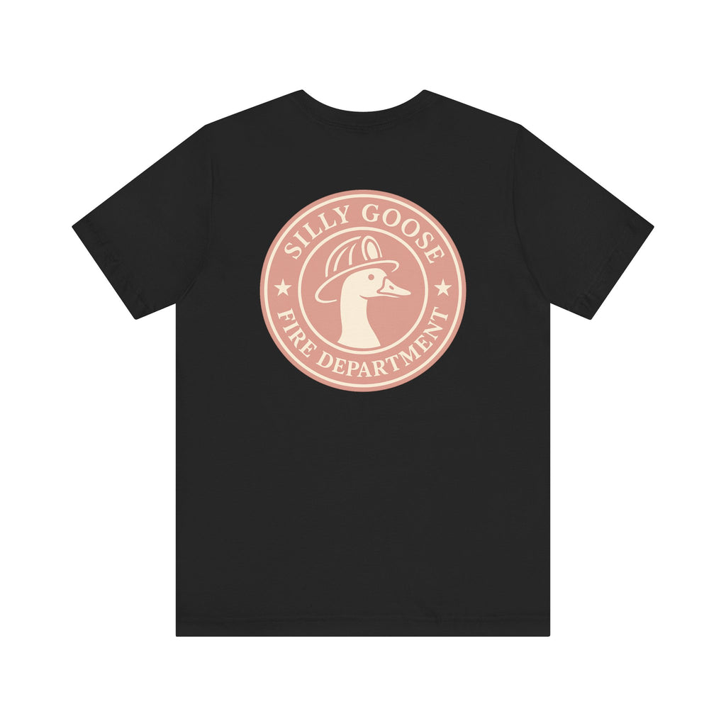 Silly Goose Fire Department T‑Shirt — Retro Firefighter Goose Graphic Tee