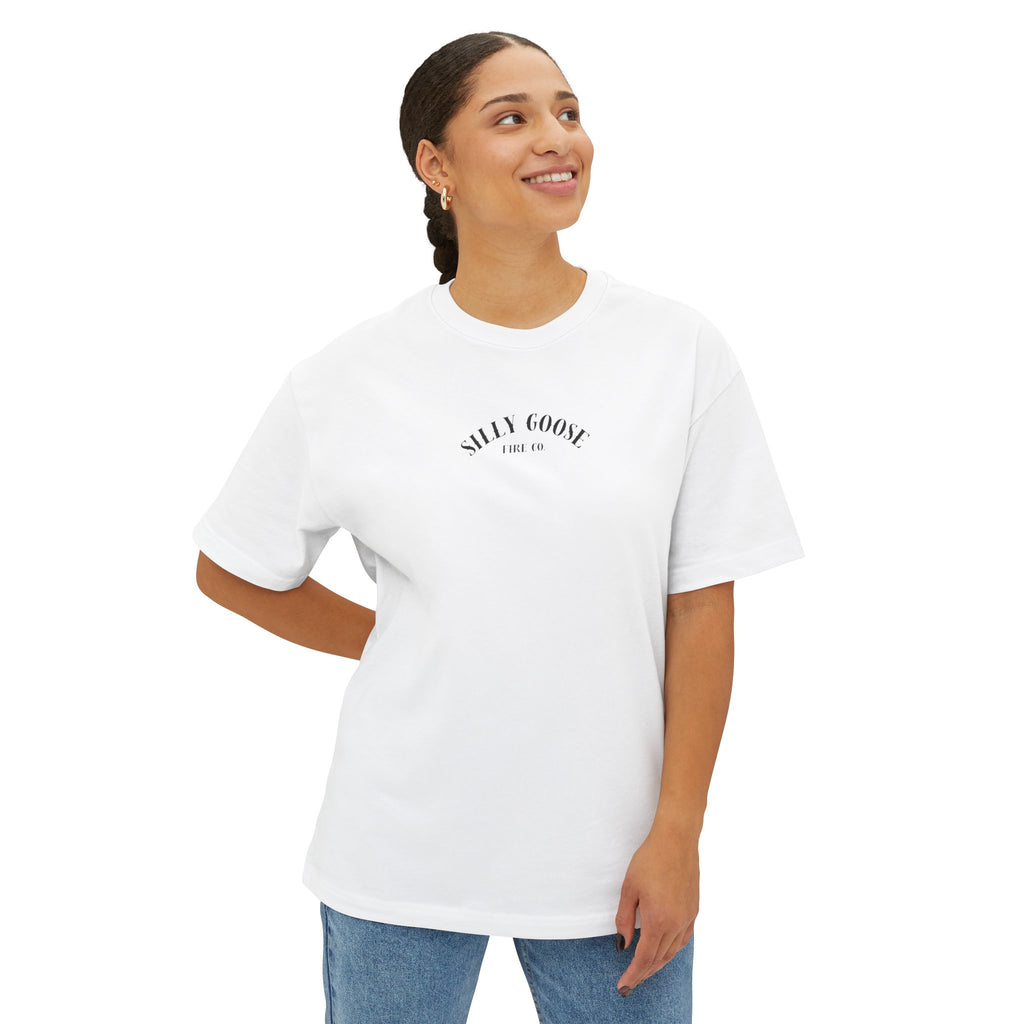 Alligator Graphic Tee — "Stay Cool" Oversized Boxy T‑Shirt