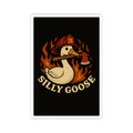 Silly Goose Firefighter Sticker – Kiss-Cut Vinyl Decal