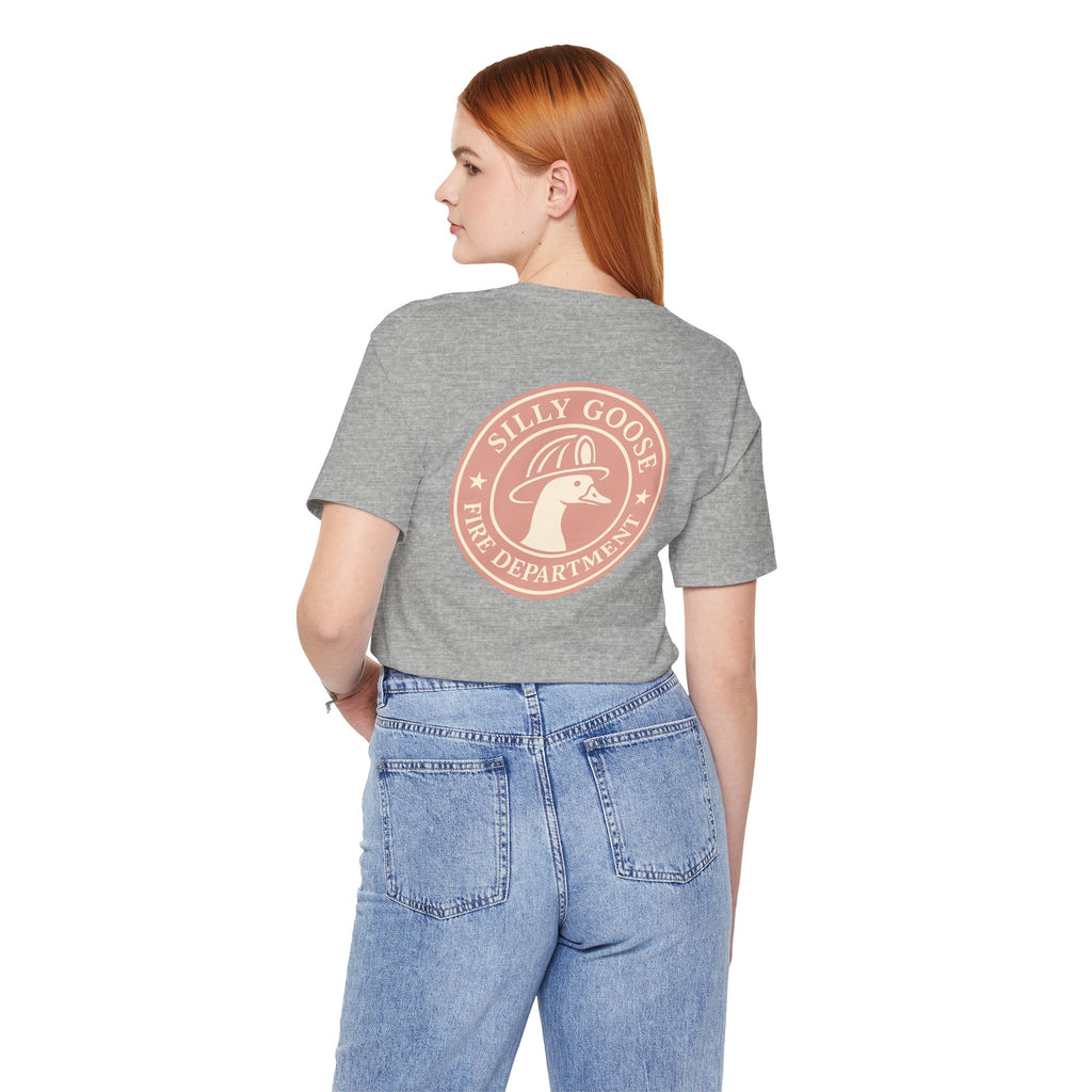 Silly Goose Fire Department T‑Shirt — Retro Firefighter Goose Graphic Tee