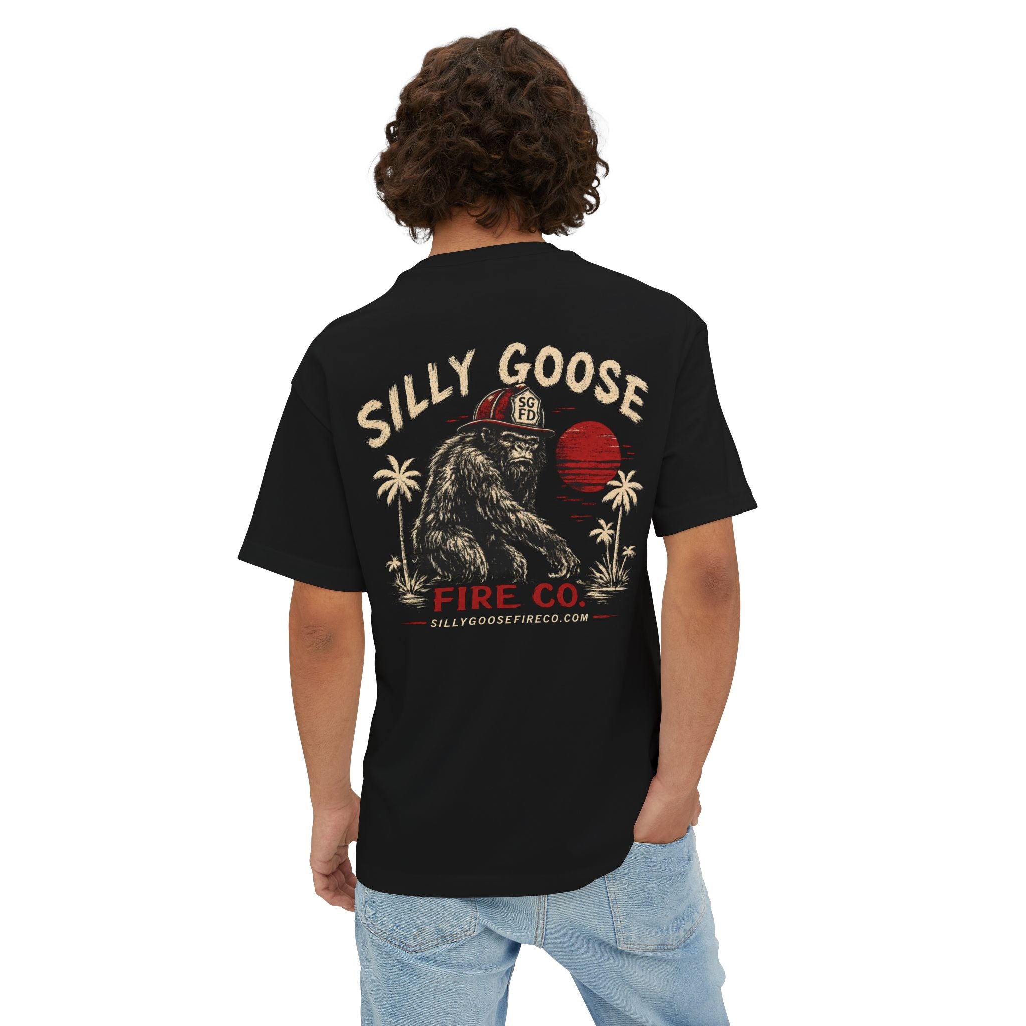 Silly Goose Fire Co. Graphic Tee — Oversized Boxy Tshirt