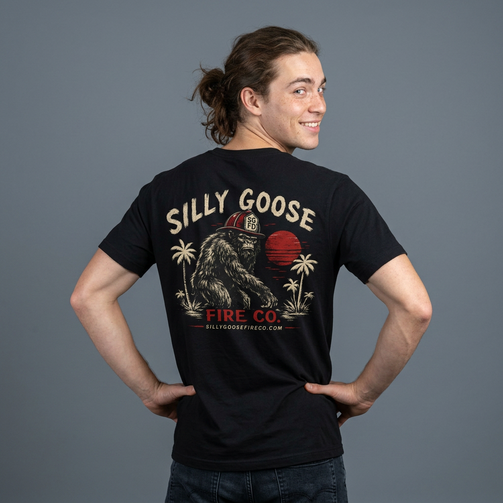 Silly Goose Fire Co. Graphic Tee — Oversized Boxy Tshirt