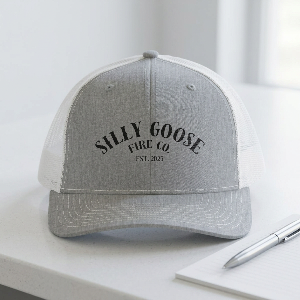 Trucker Cap - "Silly Goose Fire Co." Vintage Logo Snapback