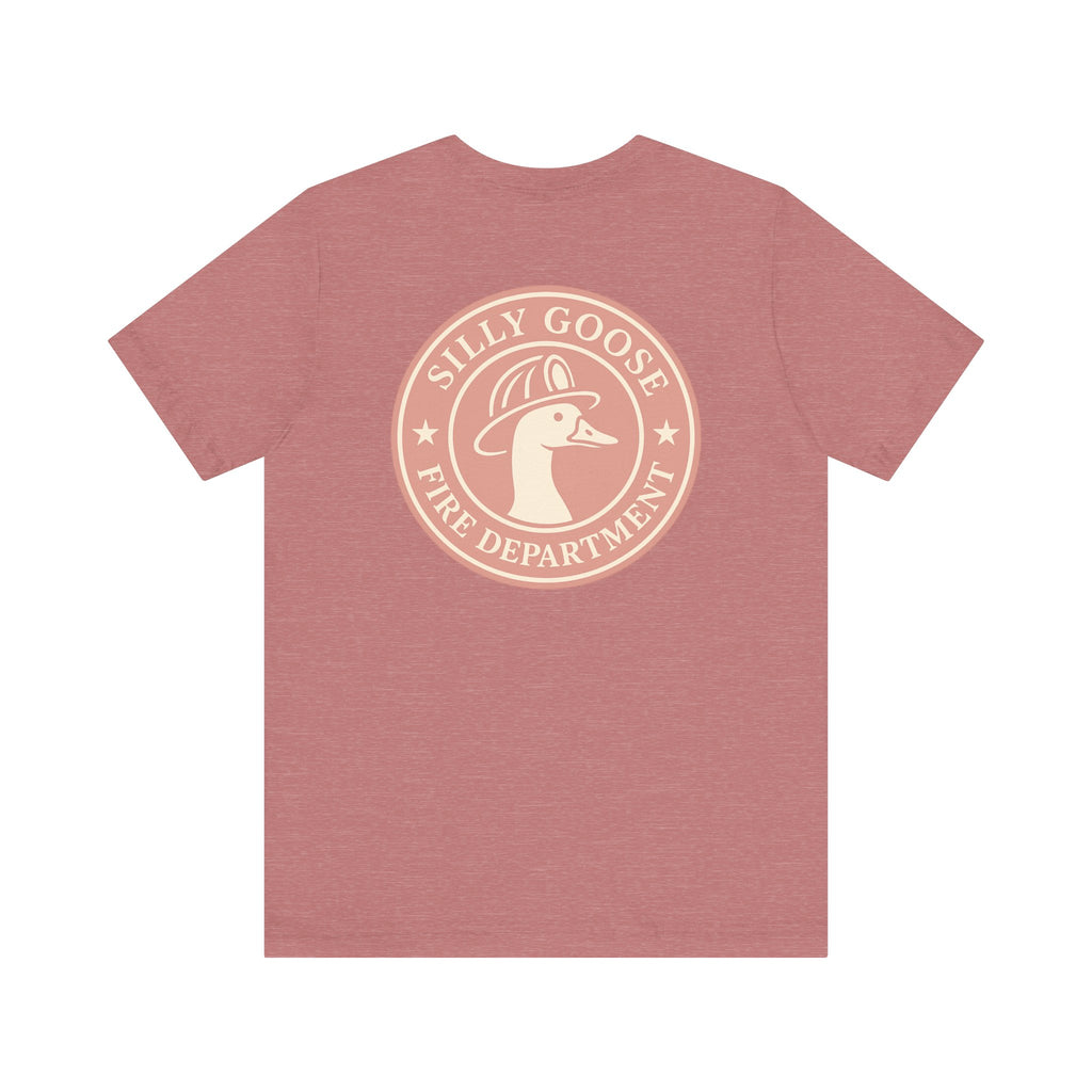 Silly Goose Fire Department T‑Shirt — Retro Firefighter Goose Graphic Tee