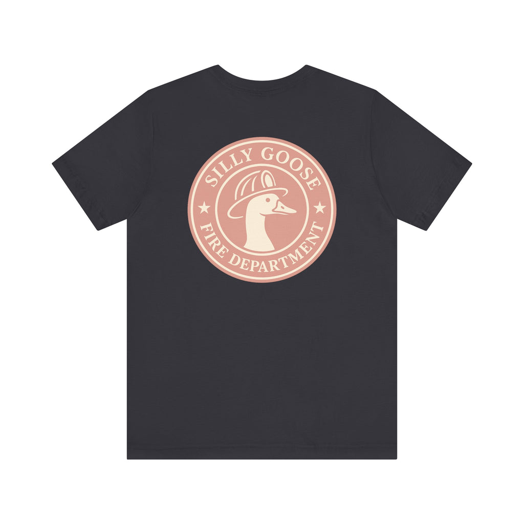 Silly Goose Fire Department T‑Shirt — Retro Firefighter Goose Graphic Tee