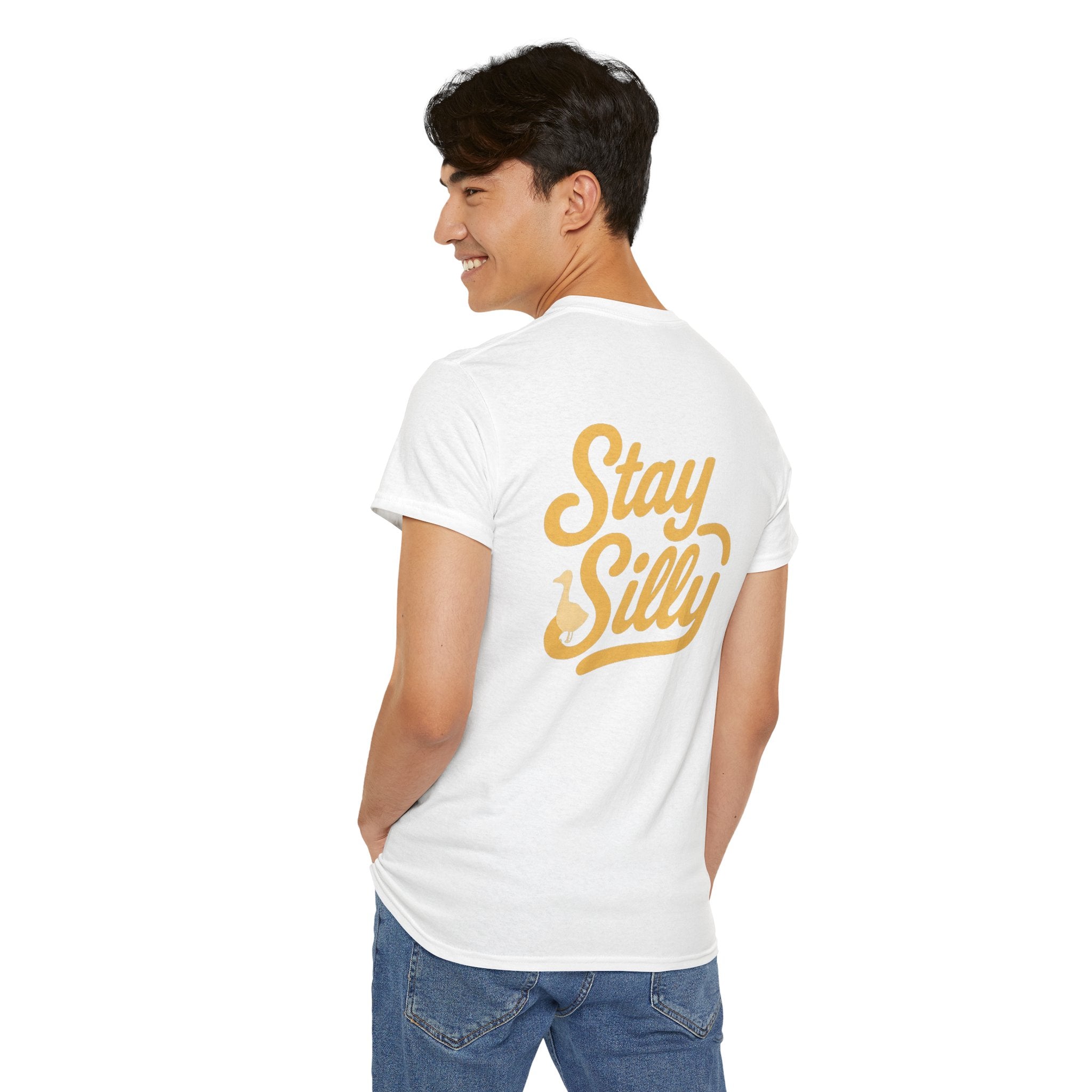 Stay Silly Unisex T-Shirt — Playful Retro Script Tee