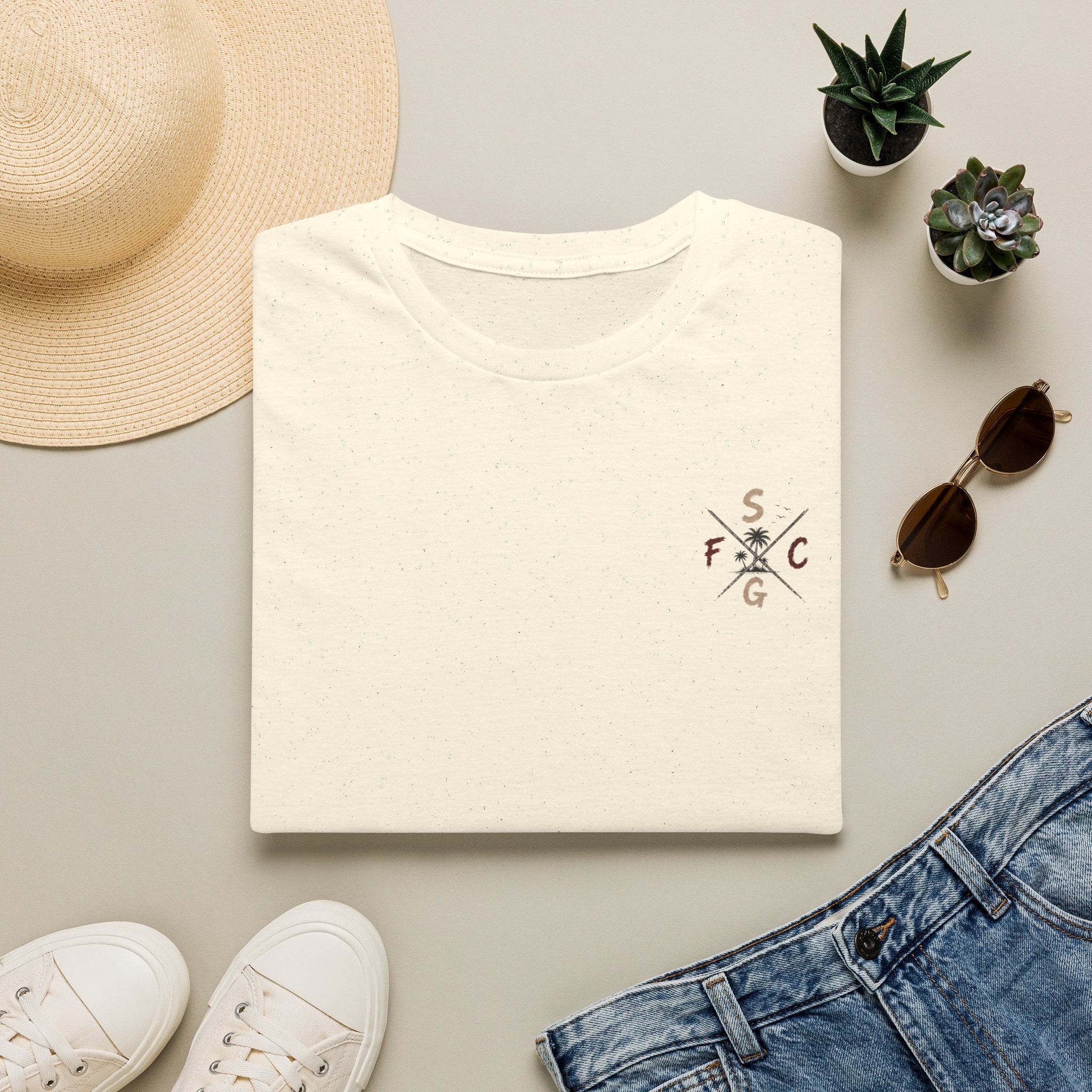 Minimal Coastal Monogram T-Shirt