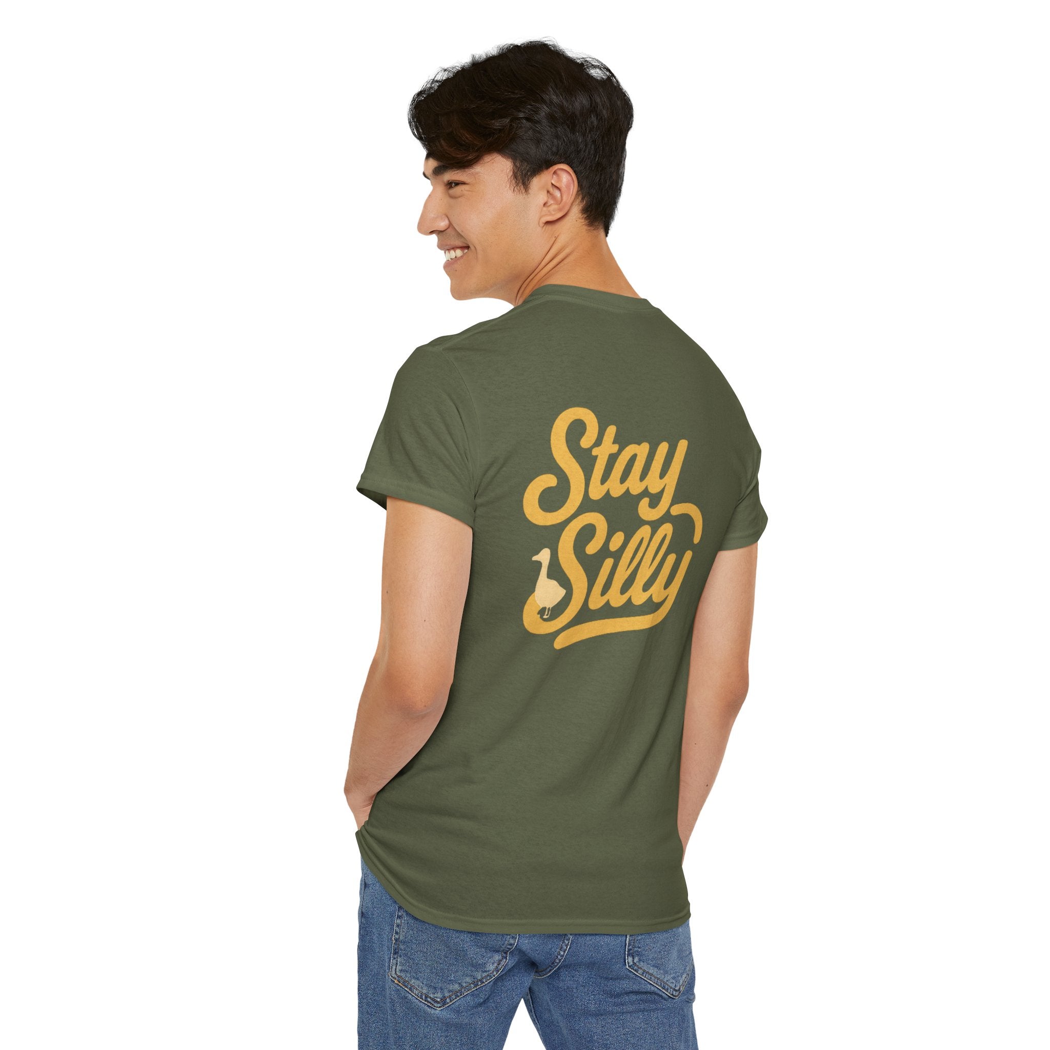 Stay Silly Unisex T-Shirt — Playful Retro Script Tee