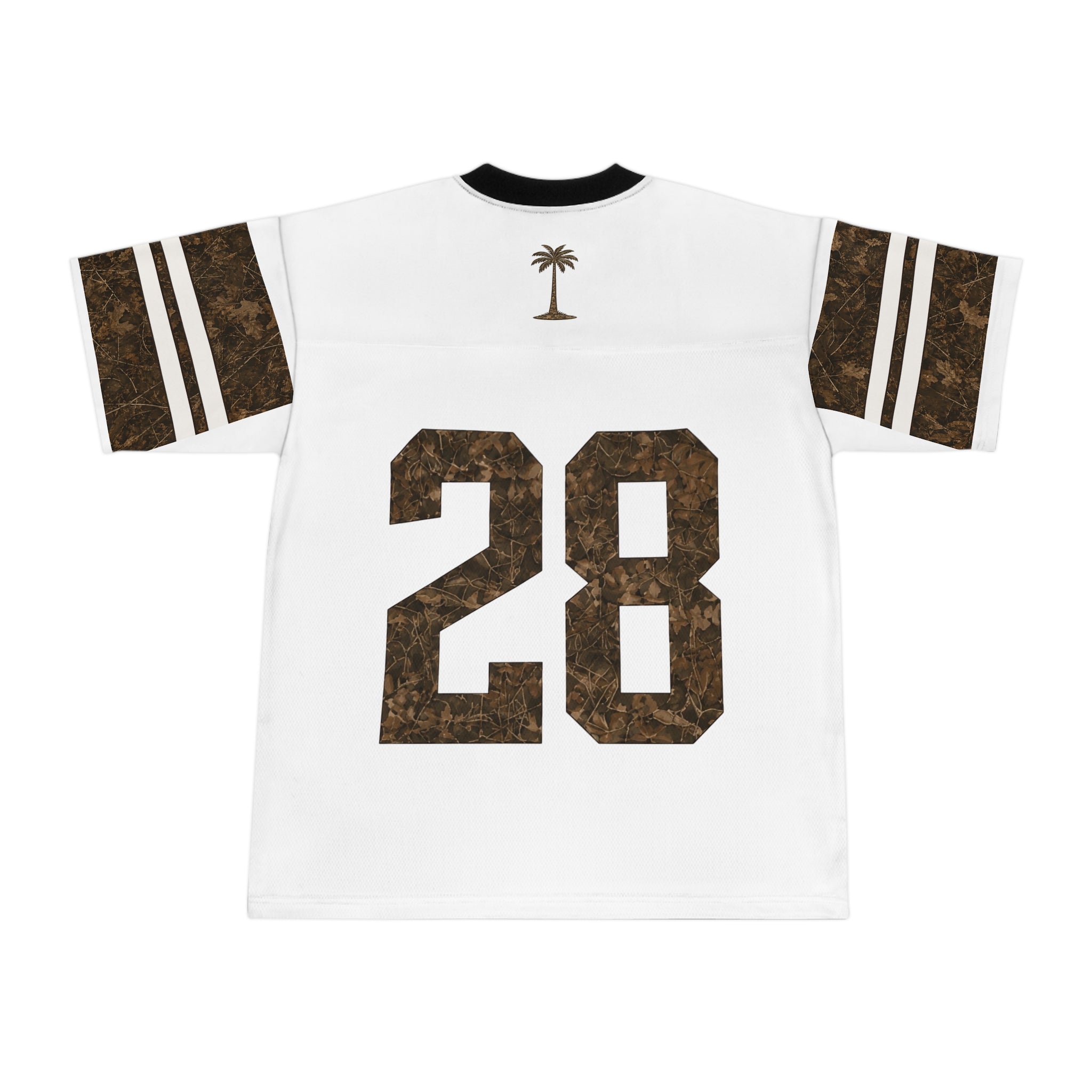 Camo Number 28 Football Jersey — SGFC Palm Sport Tee