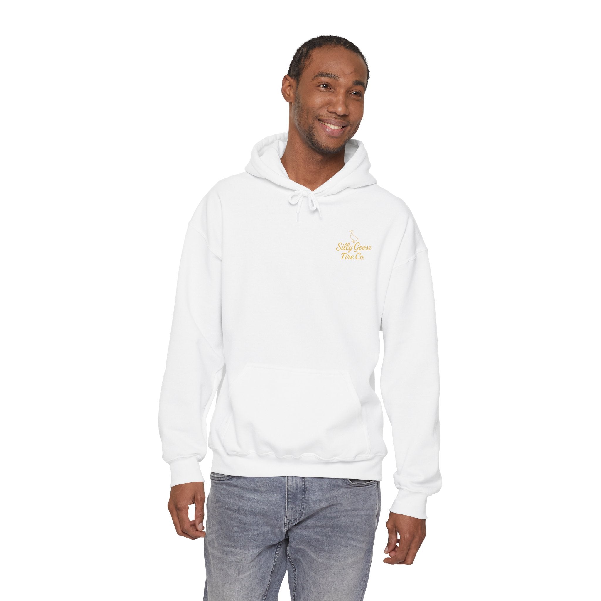 Stay Silly  Adult Unisex Hoodie — Retro Script Graphic Pullover for Playful Style
