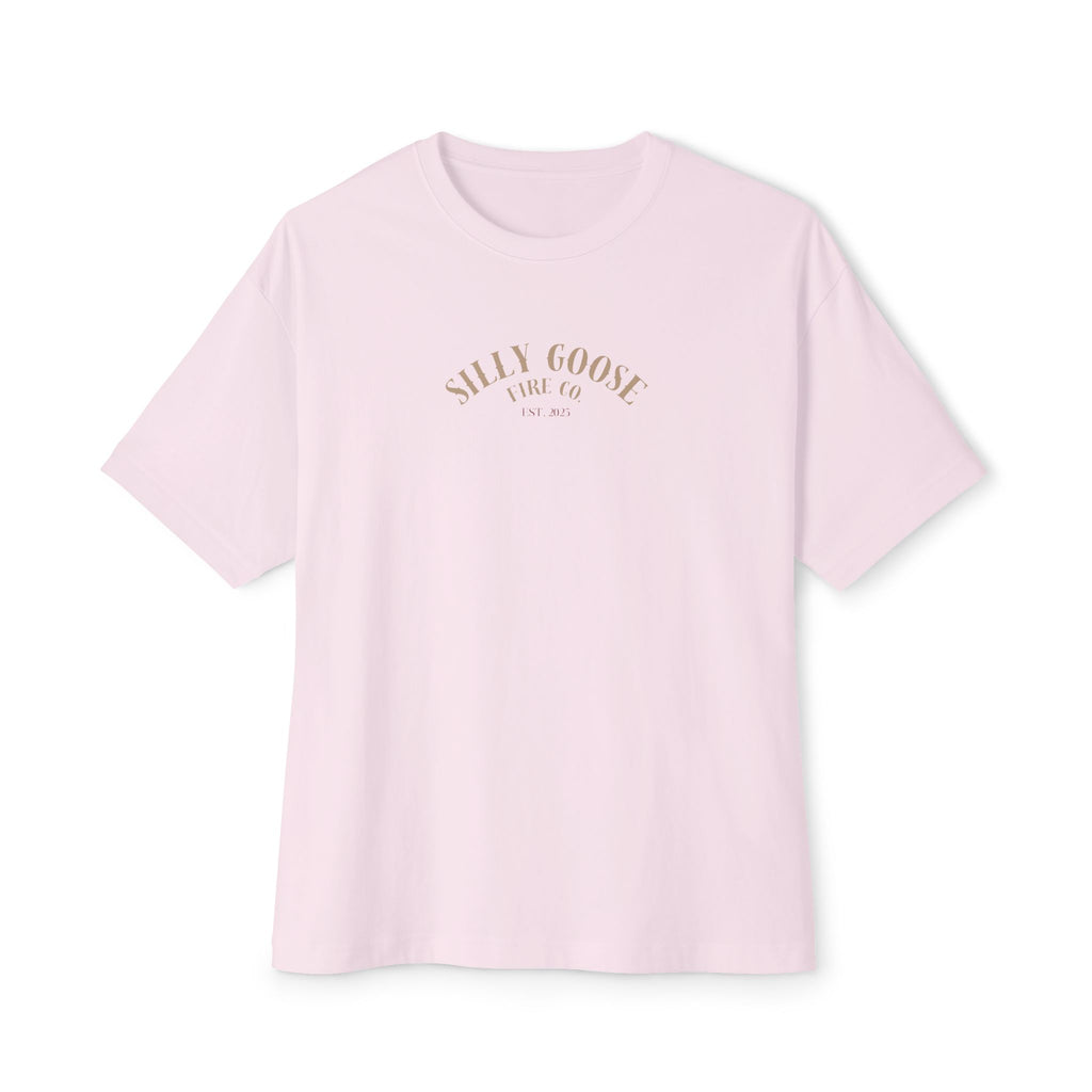 Silly Goose Surf Tee — Palm Tree & Surfboard Oversized Boxy T-Shirt