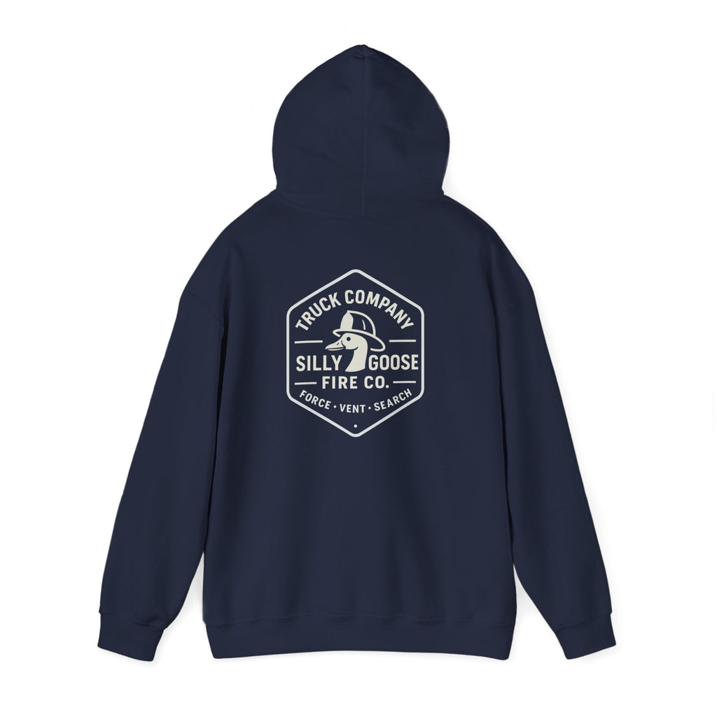 Silly Goose Fire Co. Hooded Sweatshirt - Truck Company Firefighter Pullover