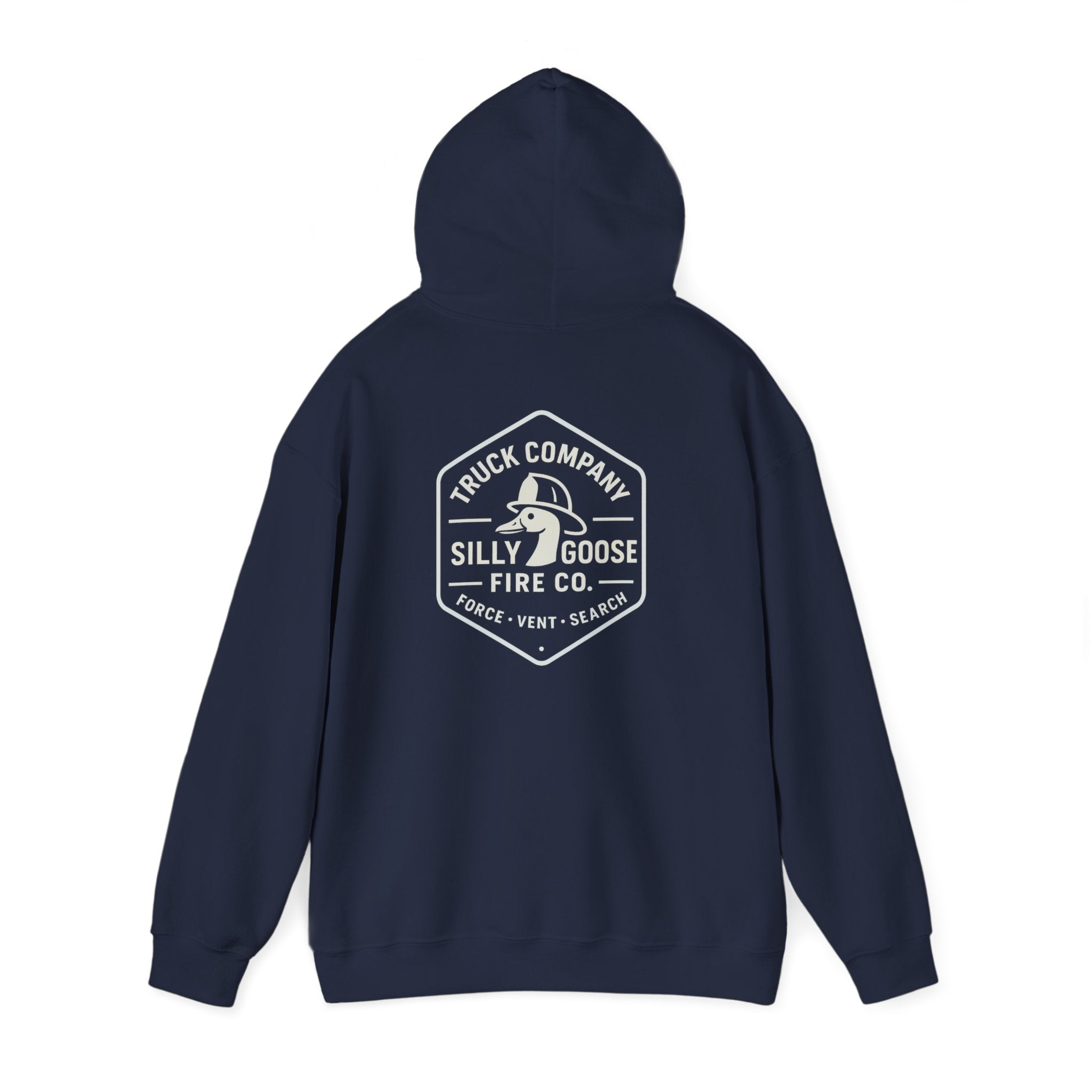 Silly Goose Fire Co. Hooded Sweatshirt - Truck Company Firefighter Pullover