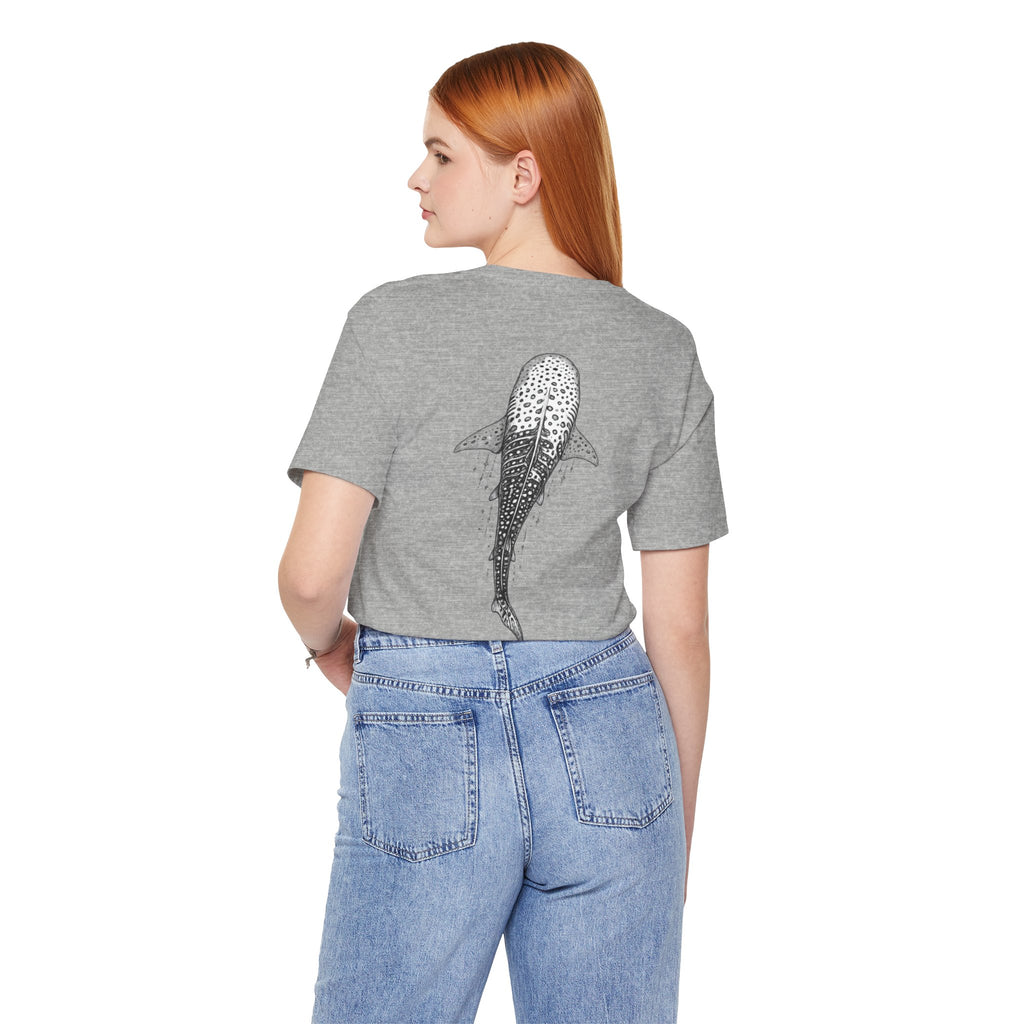 Whale Shark Graphic Tee — Minimalist Ocean Animal T-Shirt