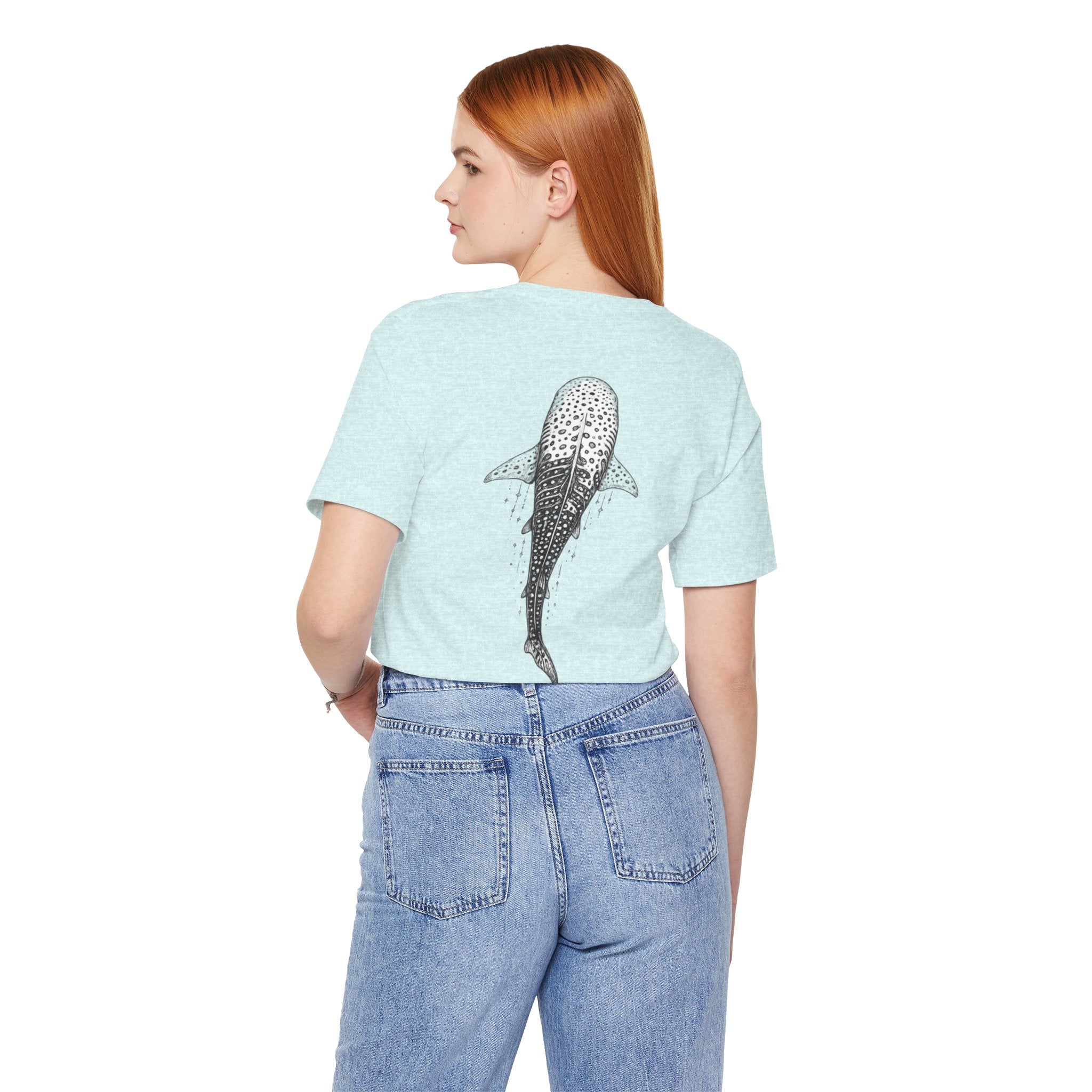 Whale Shark Graphic Tee — Minimalist Ocean Animal T-Shirt