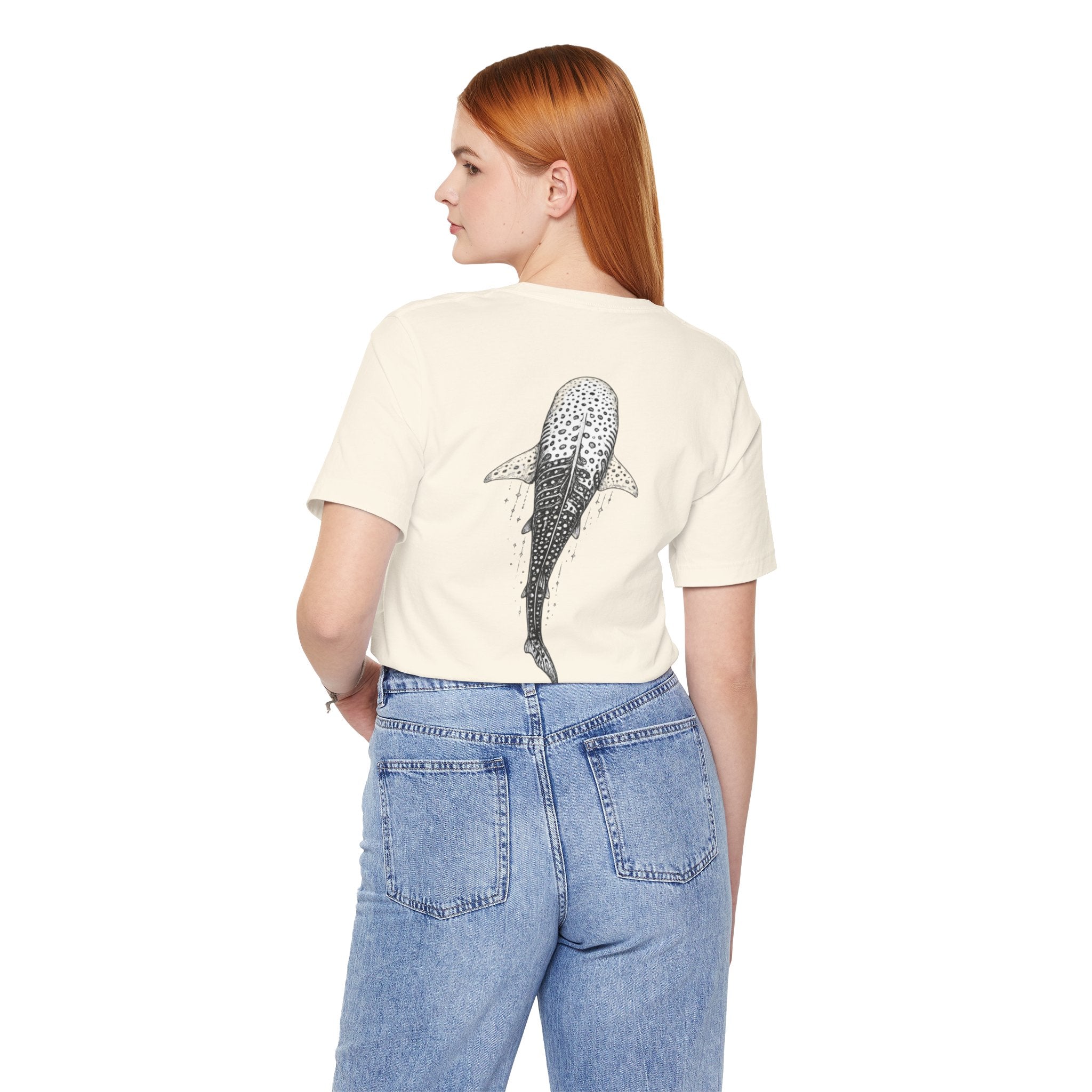 Whale Shark Graphic Tee — Minimalist Ocean Animal T-Shirt